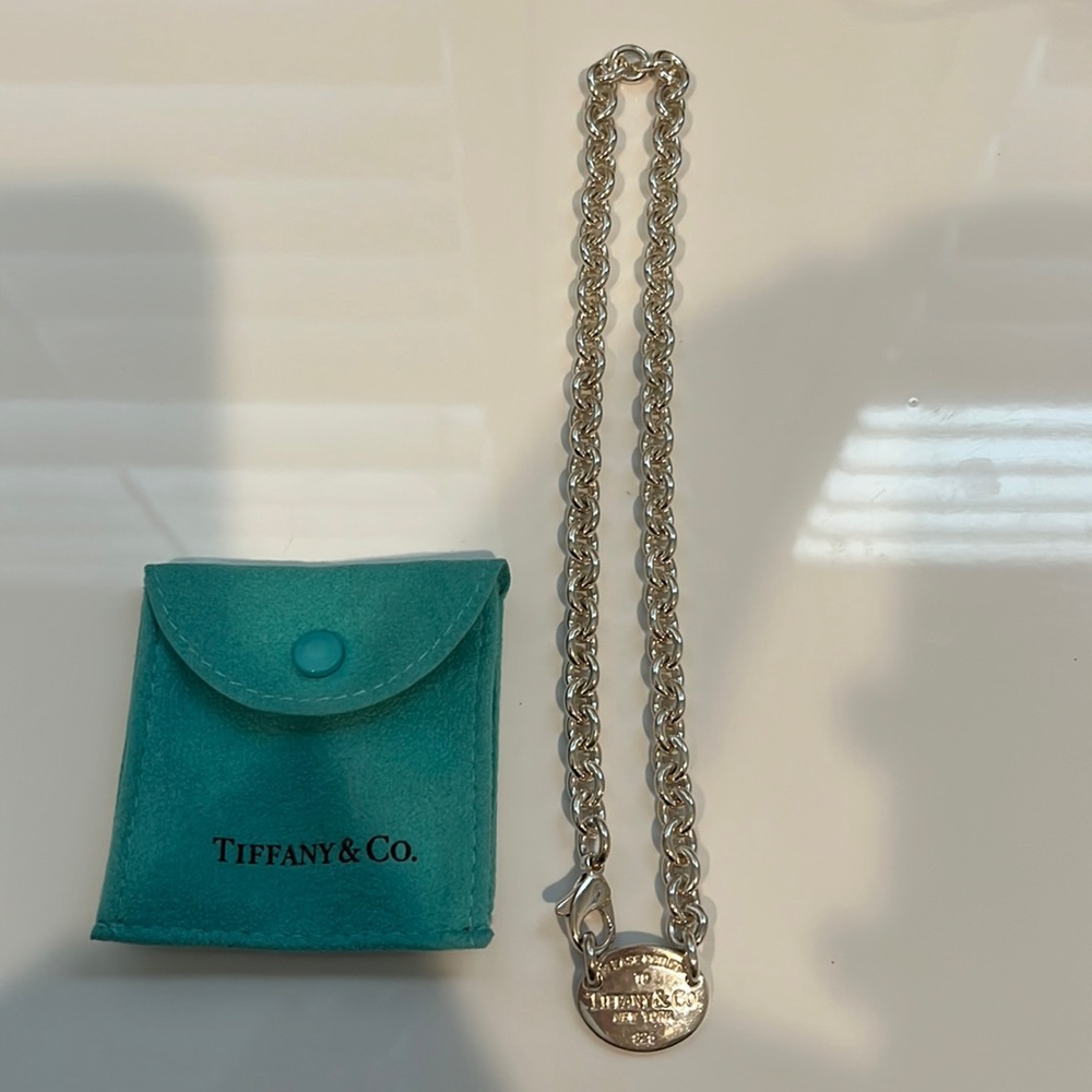 Tiffany & Co Heart Tag Chain link Chocker